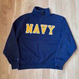 NAVY Quarter Zip Sweatshirt